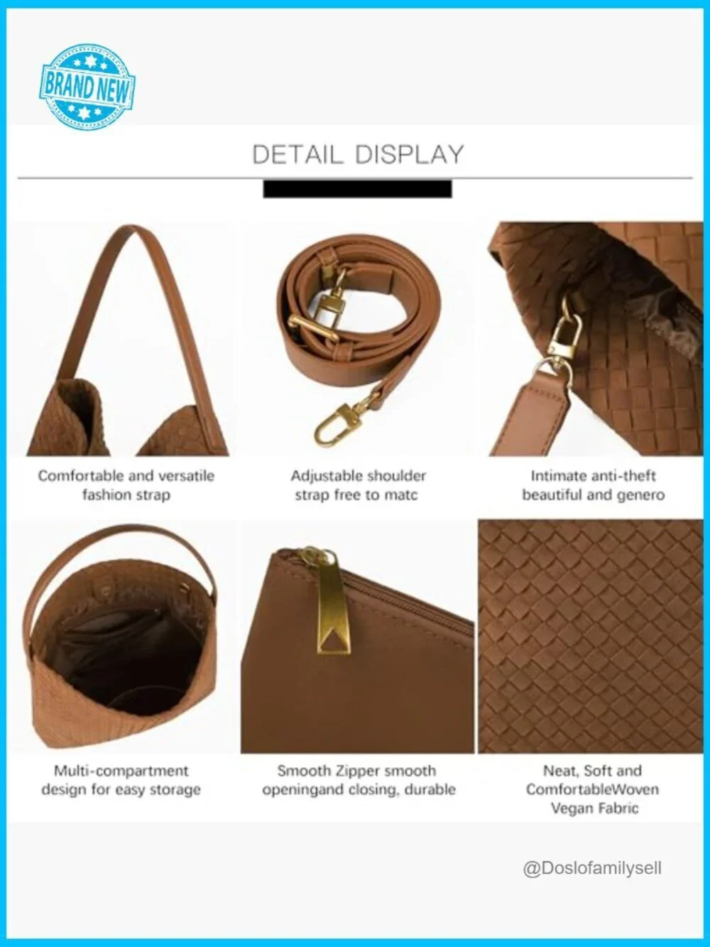 Vegan Leather Hobo Bag Top Handle Shoulder Tote Slouchy Travel Satchel